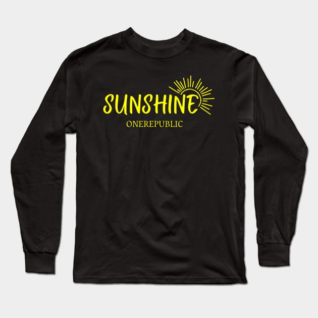 Onerepublic Sunshine Long Sleeve T-Shirt by Animals Project